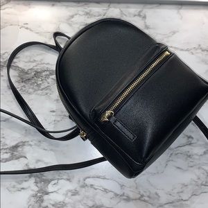 Mini black backpack